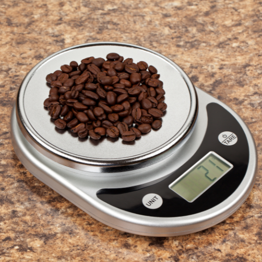 coffee beans scale 